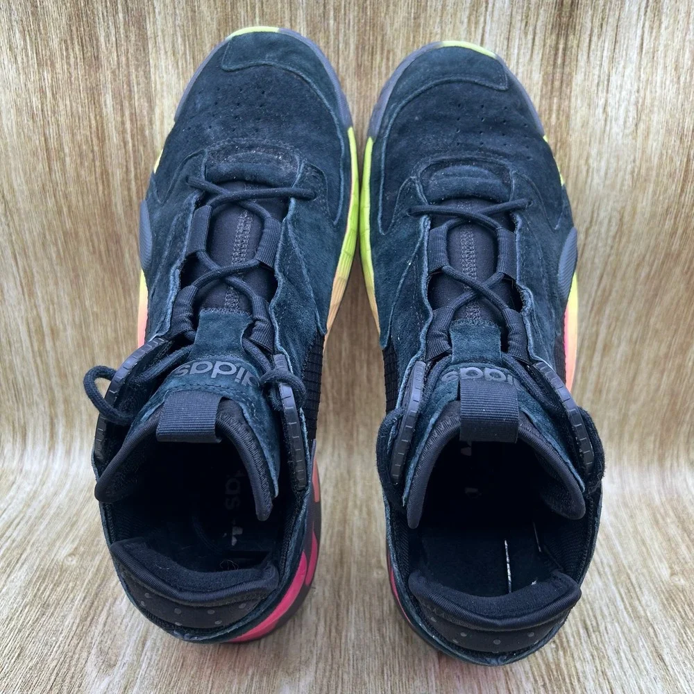 Adidas Streetball‎ Men's Size 10.5 Basketball Shoes Black Multi Sneakers EF1906
